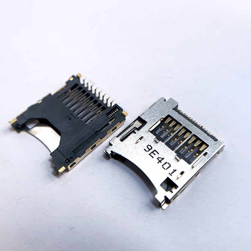microSD 49225-0821反向插卡座 TF卡槽1.8H 低价清货